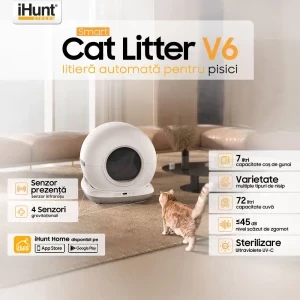 iHunt Litiera Smart pentru pisici V6 Alb