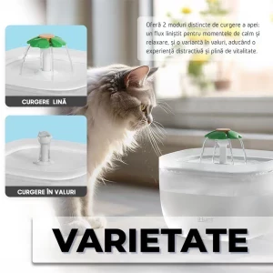 iHunt Dozator automat de hrana & Fantana de apa pentru animale Smart Pet Care Pack Alb