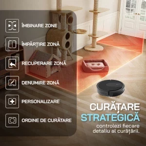 iHunt Bro Robo Clean V3, 2600 mAh, 2700Pa, 0.3L, Negru