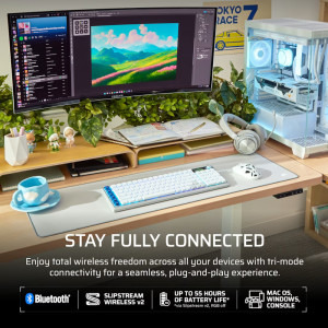 Corsair Vanguard 99 Air Wireless White OPX Low Profile Switch Mecanica
