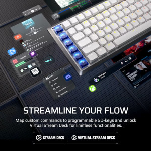 Corsair Vanguard 99 Air Wireless White OPX Low Profile Switch Mecanica