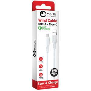 Lemontti USB Male la USB-C Male, 1.2m, White