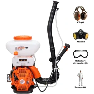 Ruris Atomizor Bravo 70, 3 CP, 44 cm3, 2 timpi, rezervor 16 L, 4 trepte pulverizare, pompa booster