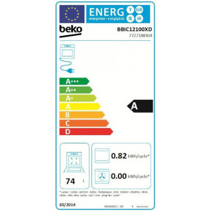Beko BBIC12100XD, Electric, 72 L, SteamShine Cleaning, Grill, Timer, Clasa A, Inox