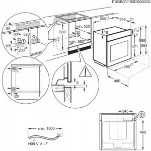 Electrolux COE7P31X, Electric, 71 L, Autocuratare pirolitica, SenseCook, Food Sensor, Even Cooking, Grill, Soft close, Clasa A+, Negru/Inox