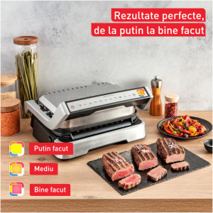 Tefal Gratar electric OptiGrill 4-in-1 GC774D30, 2100W, Argintiu