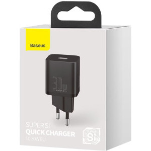 Baseus Super Si, 1x USB-C, Quick Charge 30W, Black