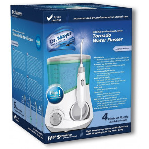 Dr. Mayer Irigator oral WT6000 Profesional, 1400 pulsatii/min., 10 trepte intensitate,  6 x capete irigator, presiune maxima: 6.1 atm,  600 ml capacitate rezervor apa