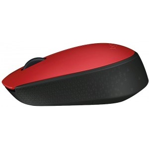 Logitech M171, Wireless, Red