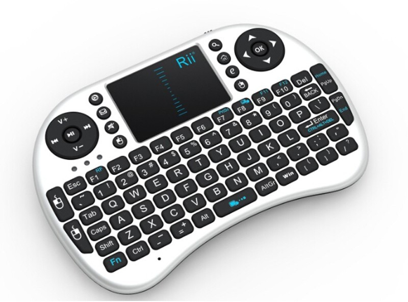 Tastatura SMART Rii I8+, Bluetooth, TouchPad, pentru Smart TV, Android, PC, White