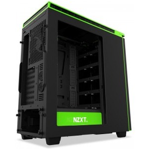 NZXT H440 Matte Black Green New Edition