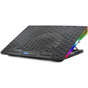 Stand/Cooler notebook Spirit of Gamer AIRBLADE 800 RGB, pana la 17.3 inch, ventilator 185 mm, 4 pozitii, 6 viteze, RGB LED backlight