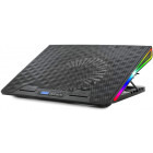 Stand/Cooler notebook Spirit of Gamer AIRBLADE 800 RGB, pana la 17.3 inch, ventilator 185 mm, 4 pozitii, 6 viteze, RGB LED backlight