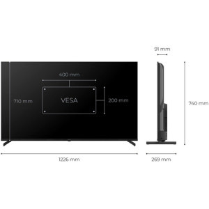KIVI Smart TV 55U720QB Seria U720QB 139cm negru 4K UHD HDR