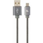 Cablu de date / adaptor Gembird USB Male la microUSB Male, 1 m, Grey