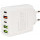 Incarcator retea Spacer SPAR-CINQUEQ-01, 2x USB-C, 3x USB, Quick Charge 37 W, White