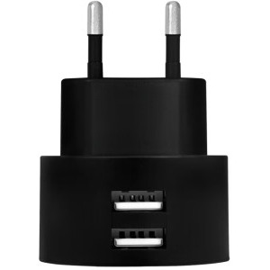 Incarcator retea Logilink PA0218, 2x USB, Quick Charge 10 W, Black