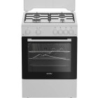 Aragaz Arctic ABGM6611DTTL, Gaz, 4 arzatoare, Sistem de siguranta, Aprindere integrata, Grill, Rotisor, 60 cm, Alb