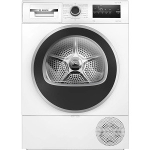 Uscator de rufe Bosch WTH8520BBY, Pompa de caldura, 8 kg, Clasa D, AutoDry, SensitiveDrying, Alb