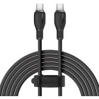 Cablu de date / adaptor Baseus Pudding, USB-C Male la USB-C Male, 100 W, 1.2 m, Black