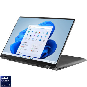 Laptop ASUS 16 Vivobook 16 Flip TP3607SA, 3K OLED 120Hz Touch, Procesor Intel® Core™ Ultra 5 226V (8M Cache, up to 4.50 GHz), 16GB LPDDR5X, 1TB SSD, Intel Arc 130V, Win 11 Pro, Matte Gray