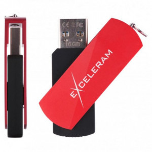 Exceleram P2 16GB USB 3.0 Red/Black