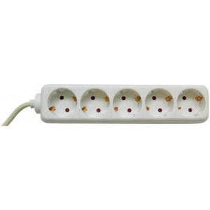 Priza/prelungitor Bachmann 5x Schuko, 5m, White