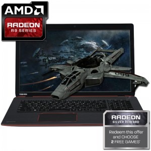 Toshiba 17.3'' Qosmio X70-B-10F, FHD, Procesor Intel® Core™ i7-4710HQ 2.50 GHz Haswell, 8GB, 2TB, Radeon R9 M265X 4GB, Win 8.1, Black