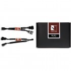 Cablu componente Noctua 4-pin Fan Female - 2x 4-pin Fan Male, 11.5 cm, negru