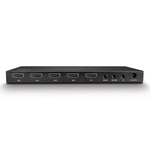LINDY Switch HDMI 4K 60Hz, 4x HDMI In, 1x HDMI Out, Extractor Audio