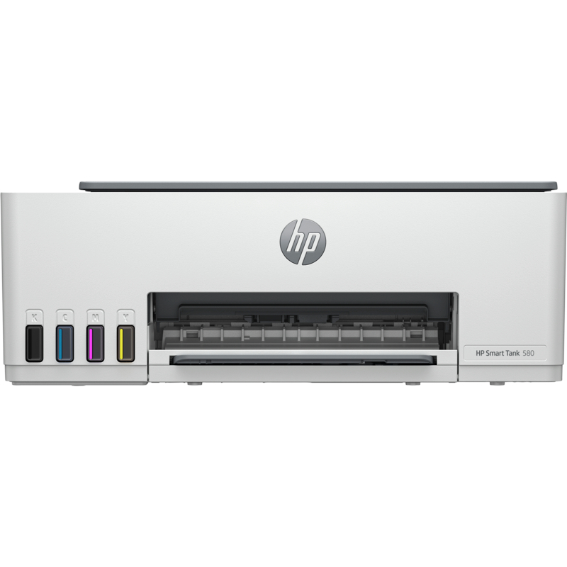 Imprimanta Multifunctionala Inkjet Color HP Smart Tank 580 CISS All-in-One (1F3Y2A), A4, USB, Wi-Fi, gri - imagine 3