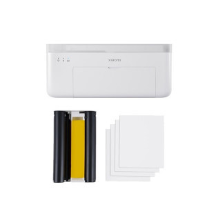 Xiaomi Imprimanta Instant Photo Printer 1S Set, 10 coli hartie foto 6 inchi, 10 coli hartie foto de 3 inchi