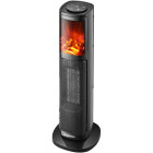 Daewoo Aeroterma ceramica DTH2000B, 2000 W, 2 trepte de putere, Siguranta termica, Protectie la supraincalzire, Display LED, Telecomanda, Indicator luminos, Negru