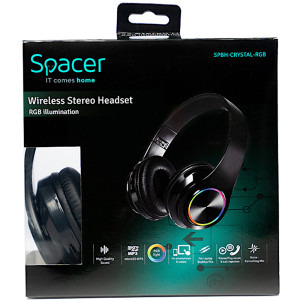 Spacer On-Ear, Crystal RGB Black