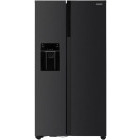 Frigider Side By Side Heinner HSBS-HM513NFIMDXE++, 513 L, Clasa E, Full No Frost, Inverter, Dozator apa & gheata, Display LED, 177 cm, Antracit
