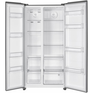Heinner HSBS-HM532NFGWHE++, 532 L, Clasa E, No Frost, Inverter, Display LED, 177 cm, Alb