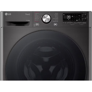 LG F4DR711S2BA, Spalare 11 kg, Uscare 6 kg, 1400 RPM, Clasa D, Inverter DirectDrive, Turbo Wash, Steam, Negru