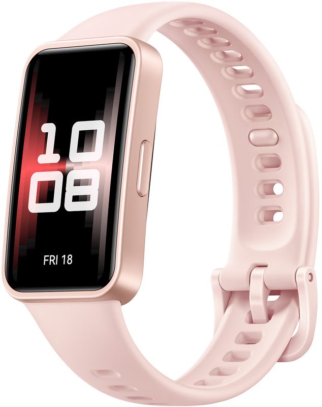 Bratara fitness Huawei Band 9, Charm Pink Body cu Charm Pink Fluoroelastomer Strap