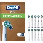 Oral-B Rezerva periuta de dinti electrica Cross Action Alb, 10 buc