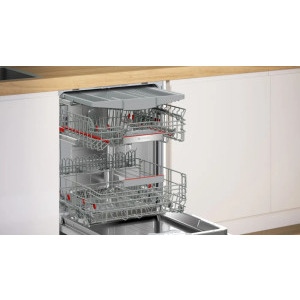 Bosch SMV6ECX10E, 14 seturi, 8 programe, Clasa A, EcoSilence Drive, ExtraDry, Extra Clean Zone, VarioDrawer, Max Flex, RackMatic, AquaStop, AquaSensor, Home Connect, 60 cm