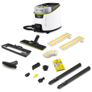 Aspirator Karcher SC 5 Deluxe Signature Line, de curatat cu abur, 2250W, Alb/Negru