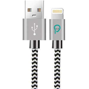 Cablu de date / adaptor Spacer USB-A Male la Lightning Male, 1.8 m, Zebra