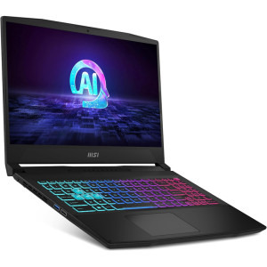 MSI Gaming 15.6'' Katana A15 AI B8VE, FHD 144Hz, Procesor AMD Ryzen™ 7 8845HS (16M Cache, up to 5.1 GHz), 16GB DDR5, 512GB SSD, GeForce RTX 4050 6GB, Free DOS, Black