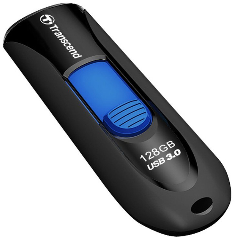 Memorie externa Transcend JetFlash 790 128Gb USB 3.0 negru-albastru
