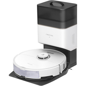 Roborock S8 Plus, S8P02-00, aspirator si mop, 5200 mAh, 6000Pa, 750 ml, 4 senzori, 4 harti, 50 W, 180 min autonomie, Alb, Li-Ion 5200 mAh, 0.750L