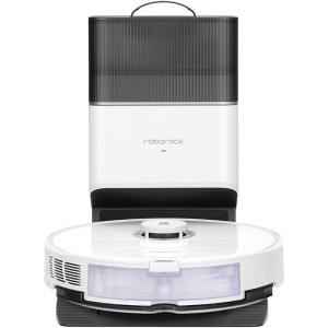 Roborock S8 Plus, S8P02-00, aspirator si mop, 5200 mAh, 6000Pa, 750 ml, 4 senzori, 4 harti, 50 W, 180 min autonomie, Alb, Li-Ion 5200 mAh, 0.750L