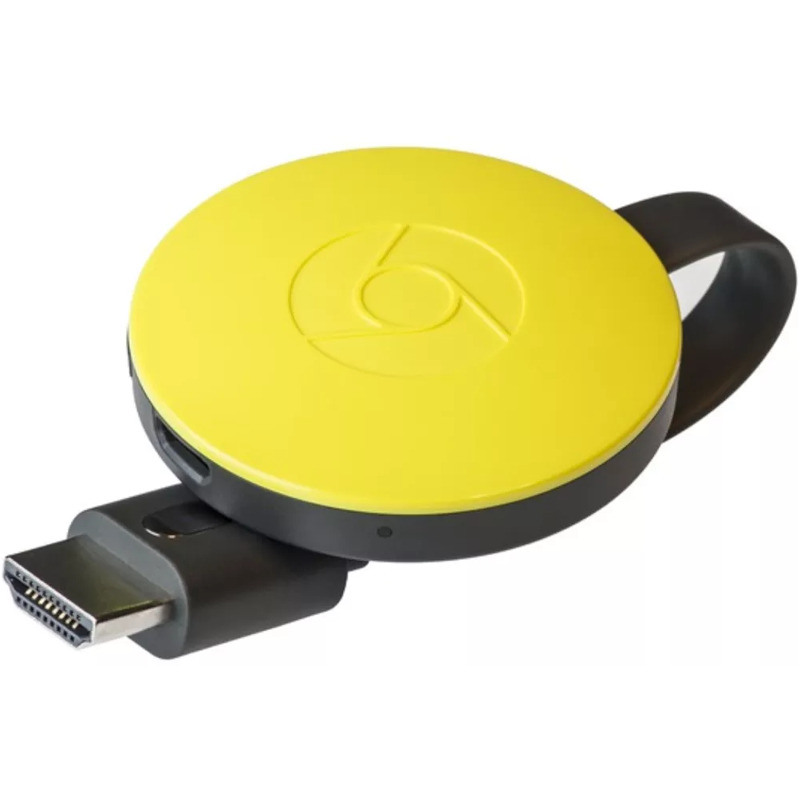 Mediaplayer Google ChromeCast 2.0 HDMI Streaming, galben PC Garage