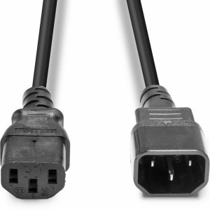 LINDY IEC 320 C14 Male - IEC 320 C13 Female, 2m, negru