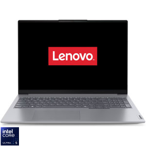 Lenovo 16'' ThinkBook 16 G7 IML, WUXGA IPS, Procesor Intel® Core™ Ultra 5 125U (12M Cache, up to 4.30 GHz), 32GB DDR5, 1TB SSD, Intel Graphics, No OS, Arctic Grey