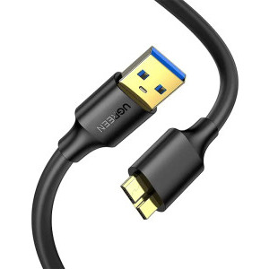 Ugreen US130, USB tip A 3.2 Gen 1 Male la Micro USB tip B 3.2 Gen 1 Male, 2 m, Negru